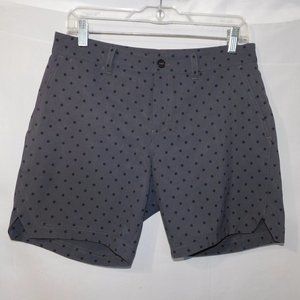 Hudson Bay Company Team Canada GOLF Womens 6 Shorts Gray black Polka Dot